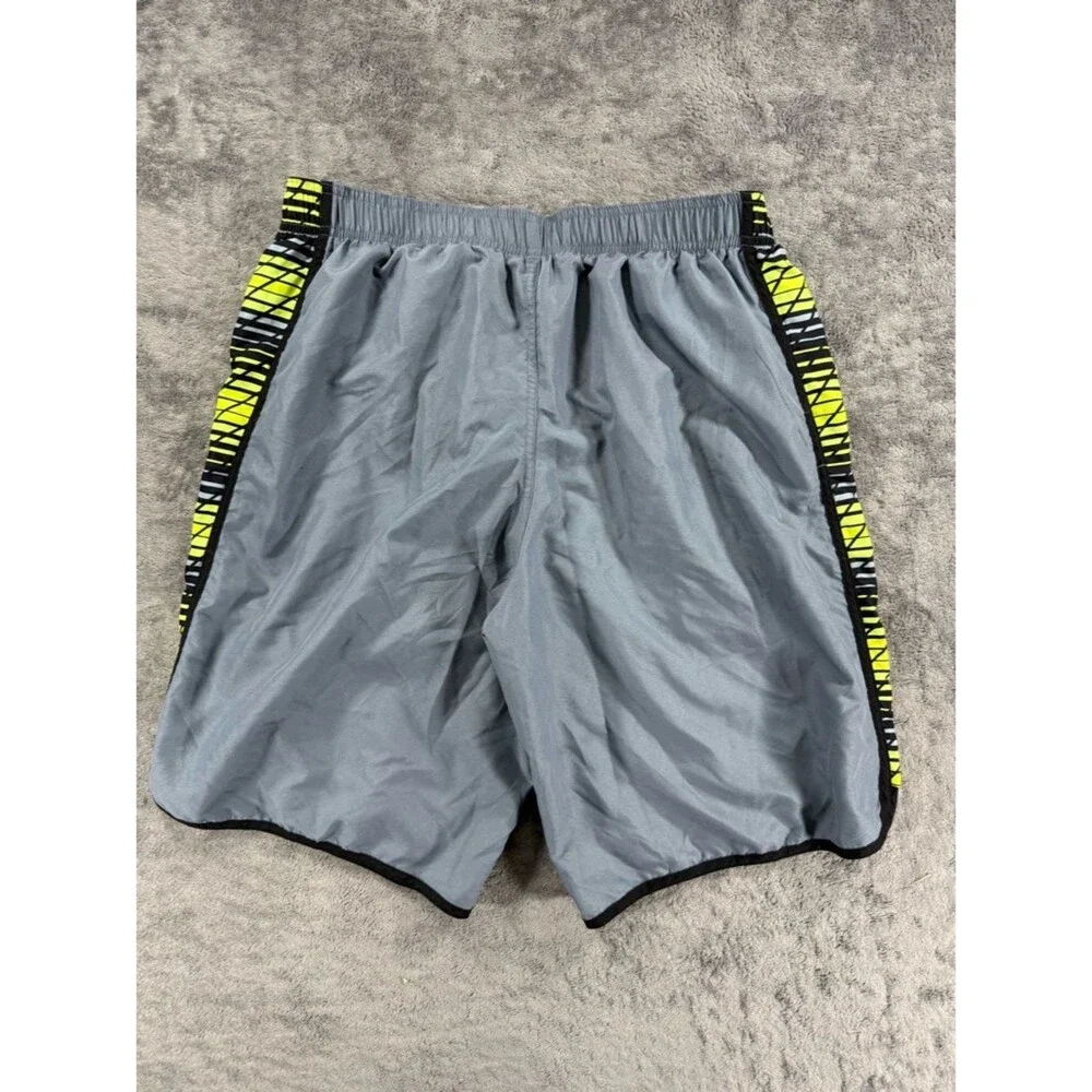 Nike Men’s Volley Swim Shorts 10.5” Mesh‎ Lined Large Graphite Grey Highlighter